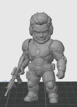 Chibi style Super soldier 2