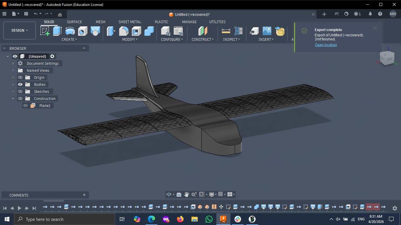 An ugly Glider
