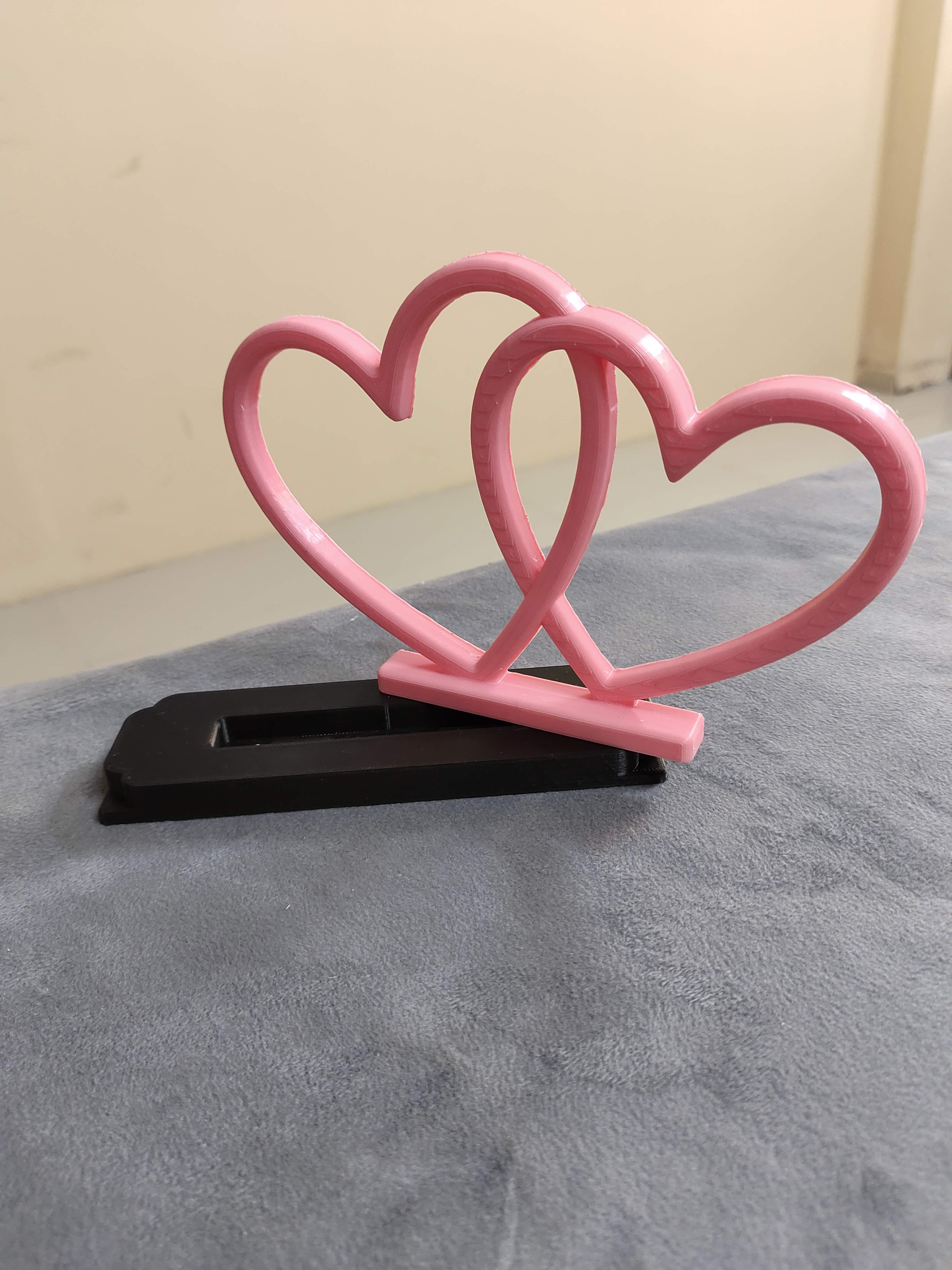 Couple Interlocking Heart Desk Decor — thumbnail 6
