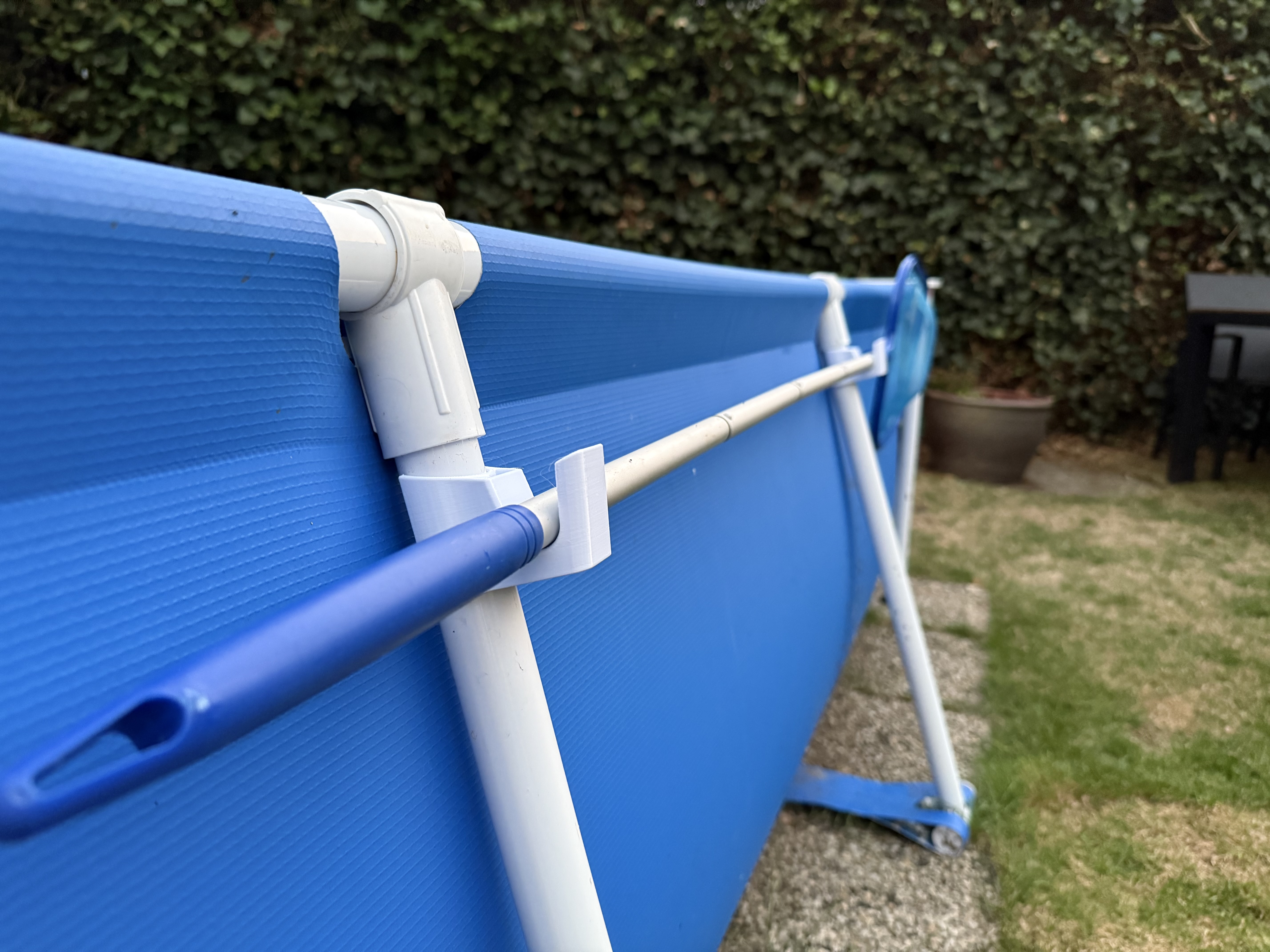 Parametric Intex pool skimmer holder