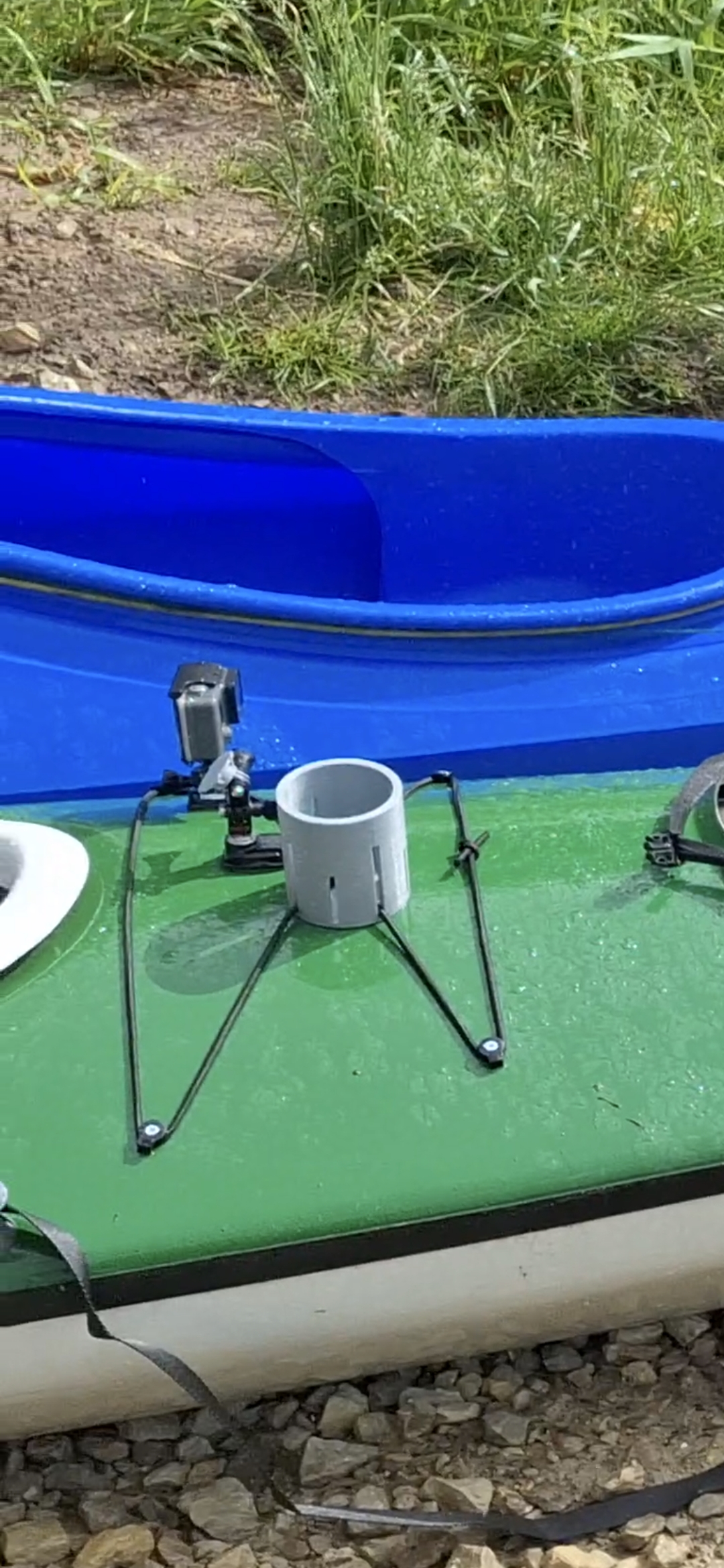Beer holder for a kayak