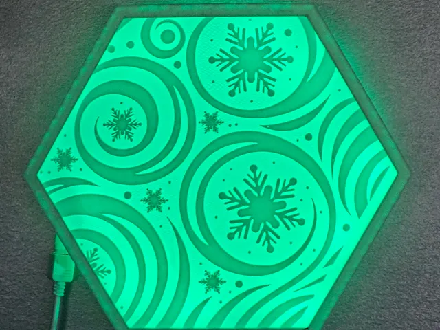 Hexture: Customizable Modular Lighting Wall Art