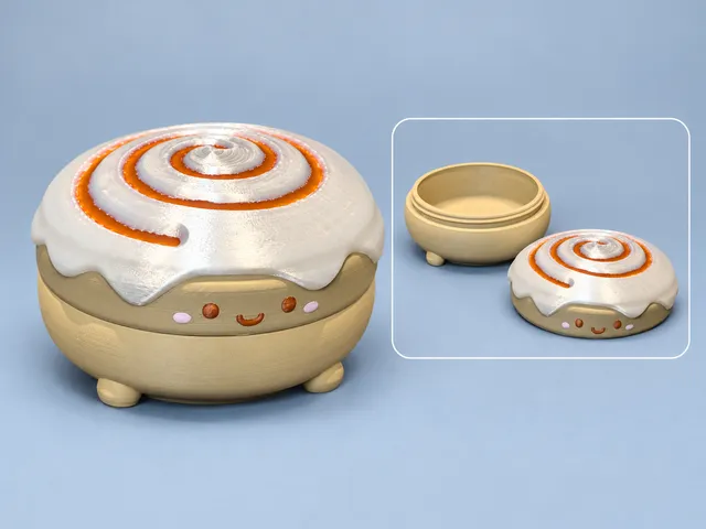 Cinnamon Roll Buddy Twist-Top Container