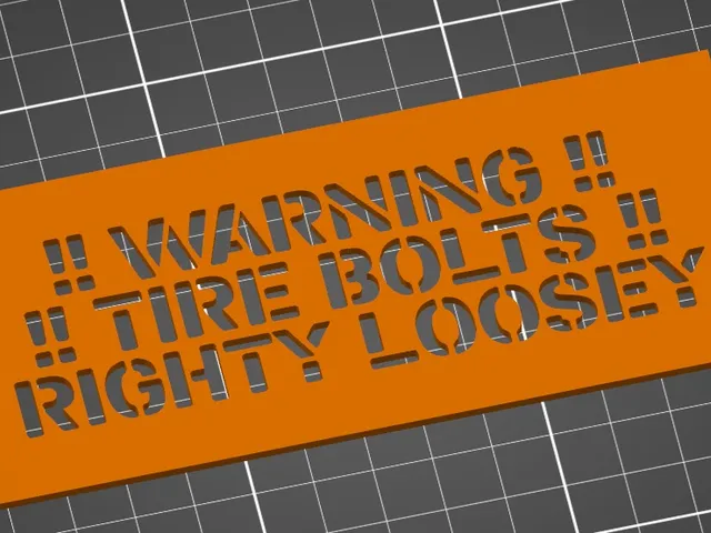 Righty Loosey Stencil