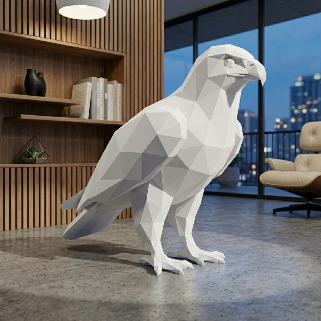 Low Poly Eagle – Modern Sculpture