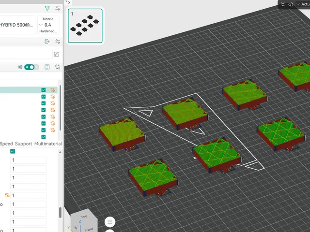 Sparse Infill Flowrate Test