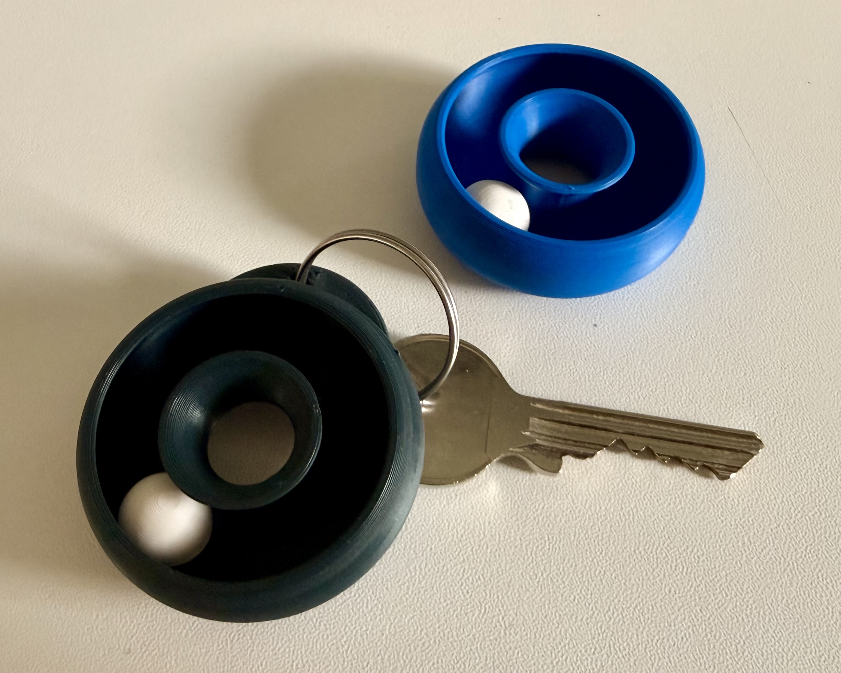 Donut Marble Fidget Keychain