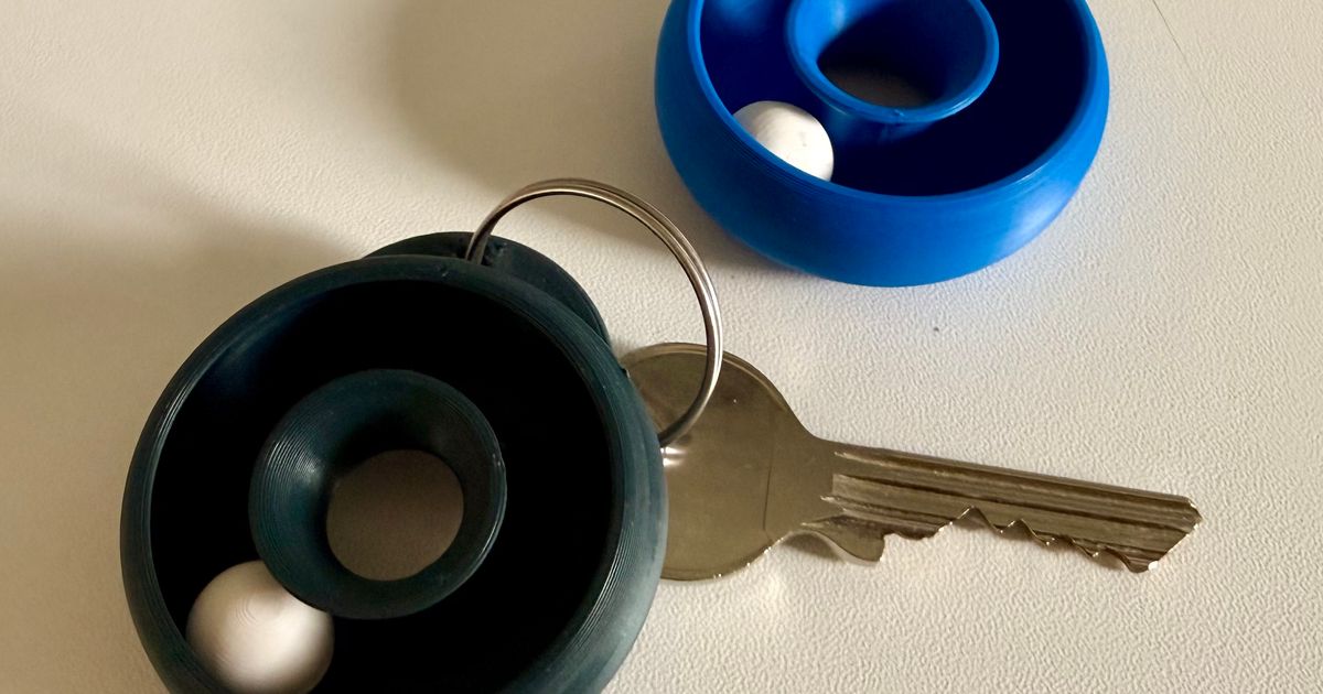 Donut Marble Fidget Keychain by vmLOGIC | Download free STL model | Printables.com