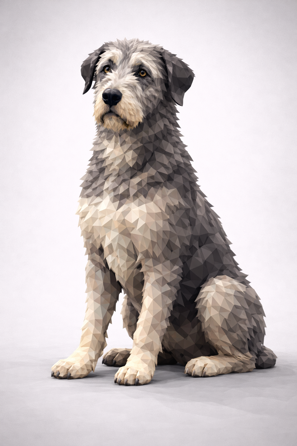 Irish Wolfhound Low Poly