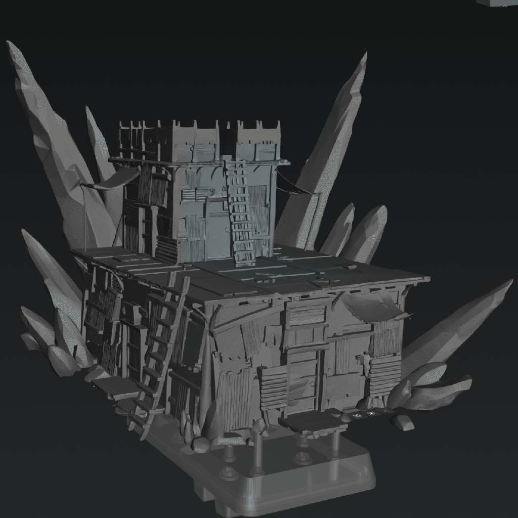 Shard Shack Watchtower Terrain - The Eightpints The Chamuscado Glass Wastes