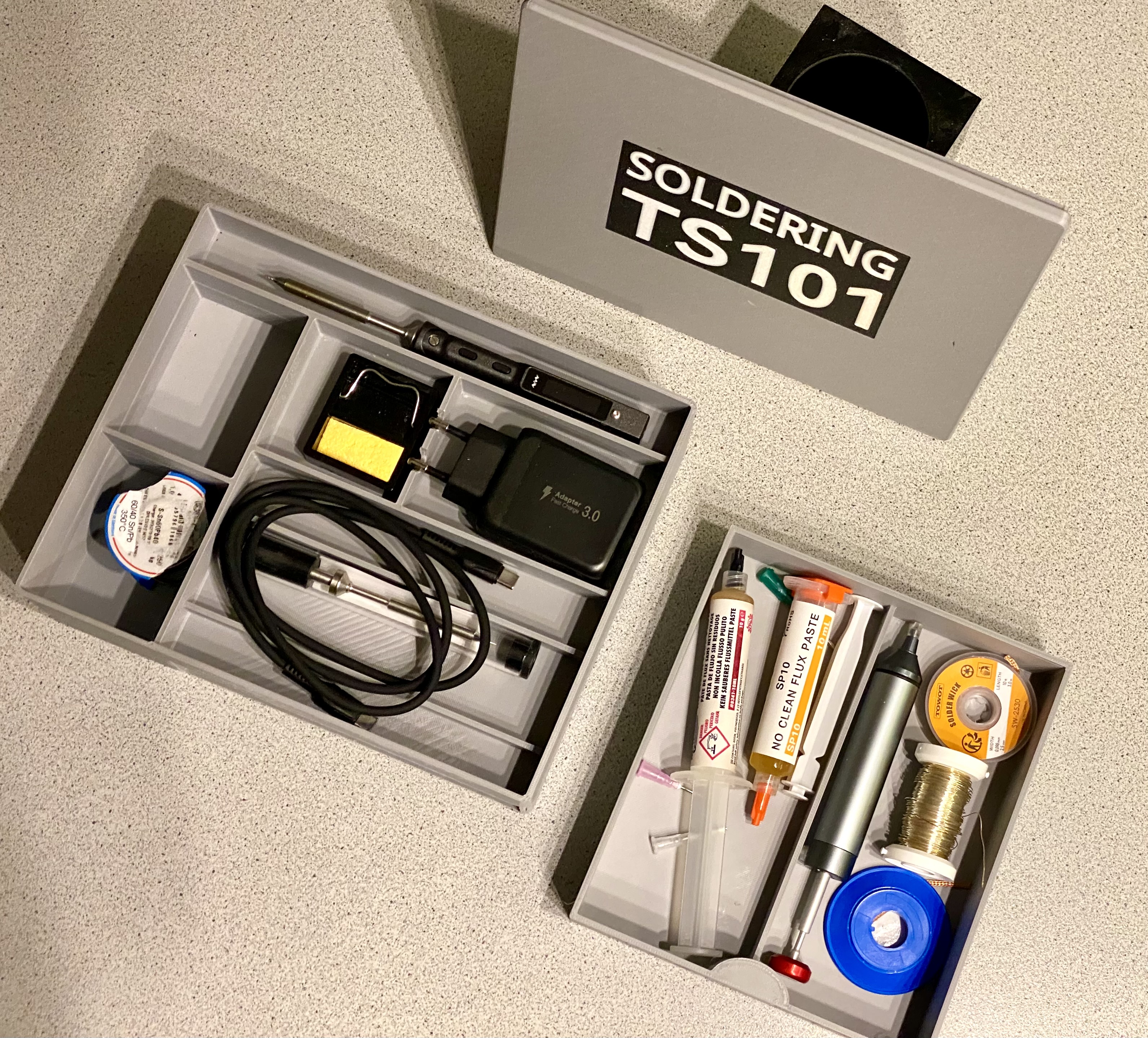 Handy Box for Soldering Equipment around TS101 or TS100