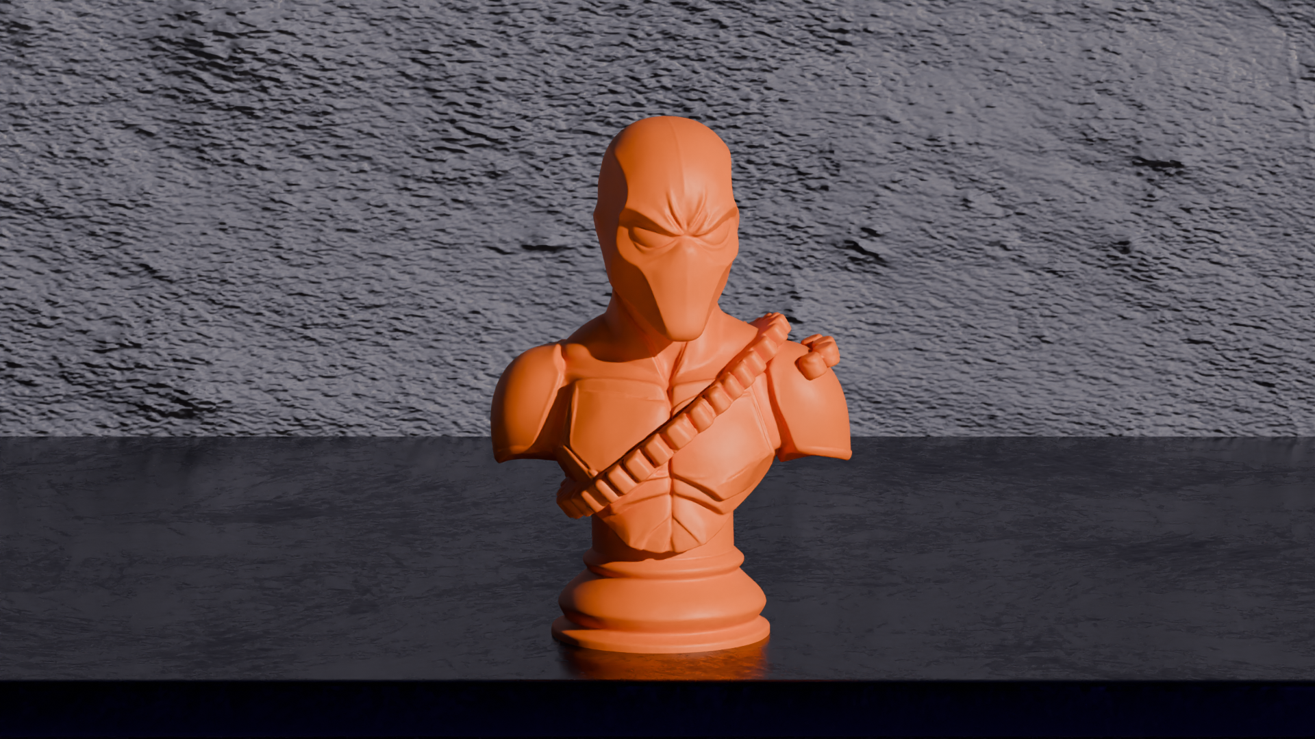 Deathstroke Bust - DC Comics Figures 3D model