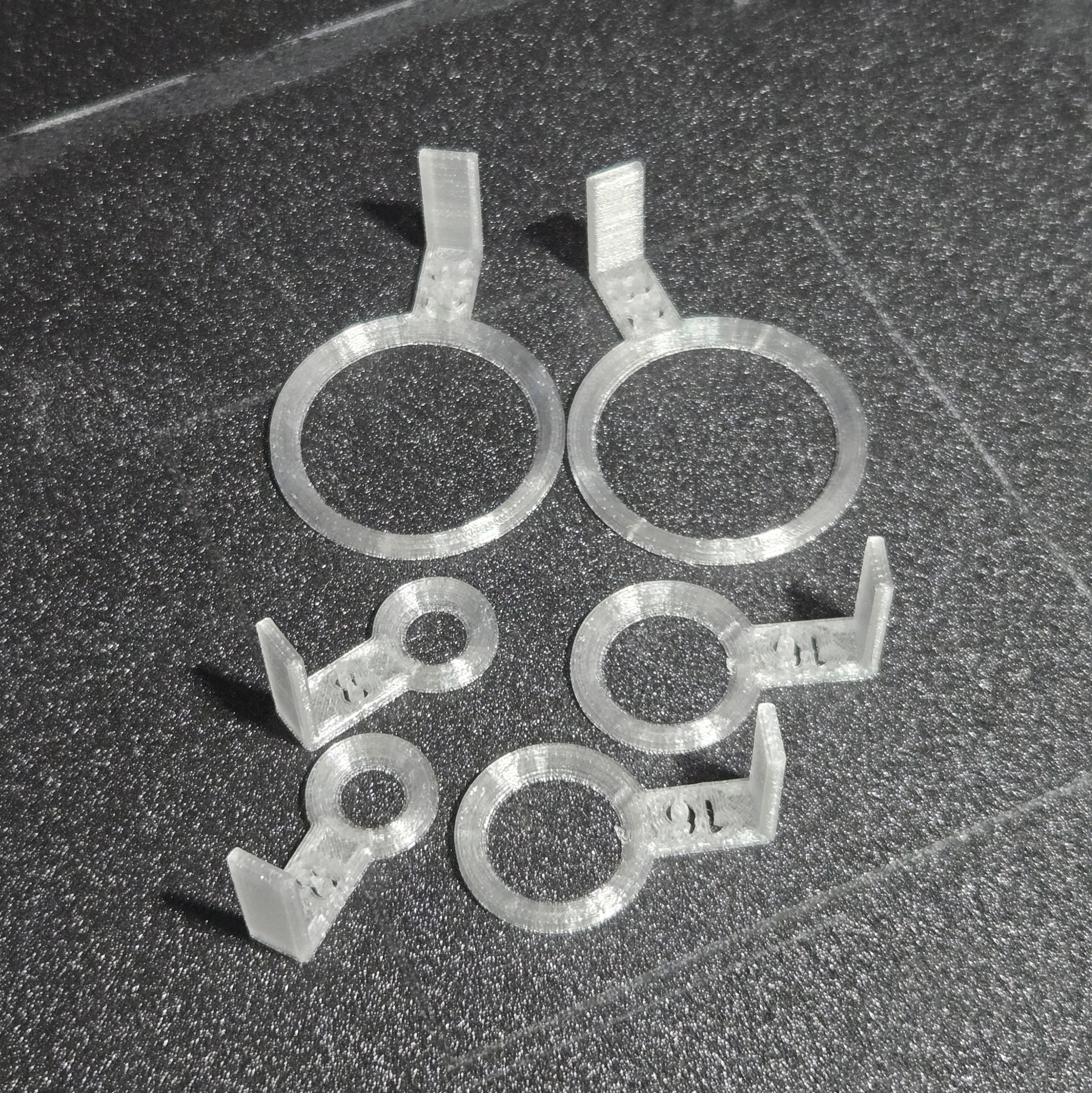 Circular stencils, fixed radius/diameter, labelled, parameterized