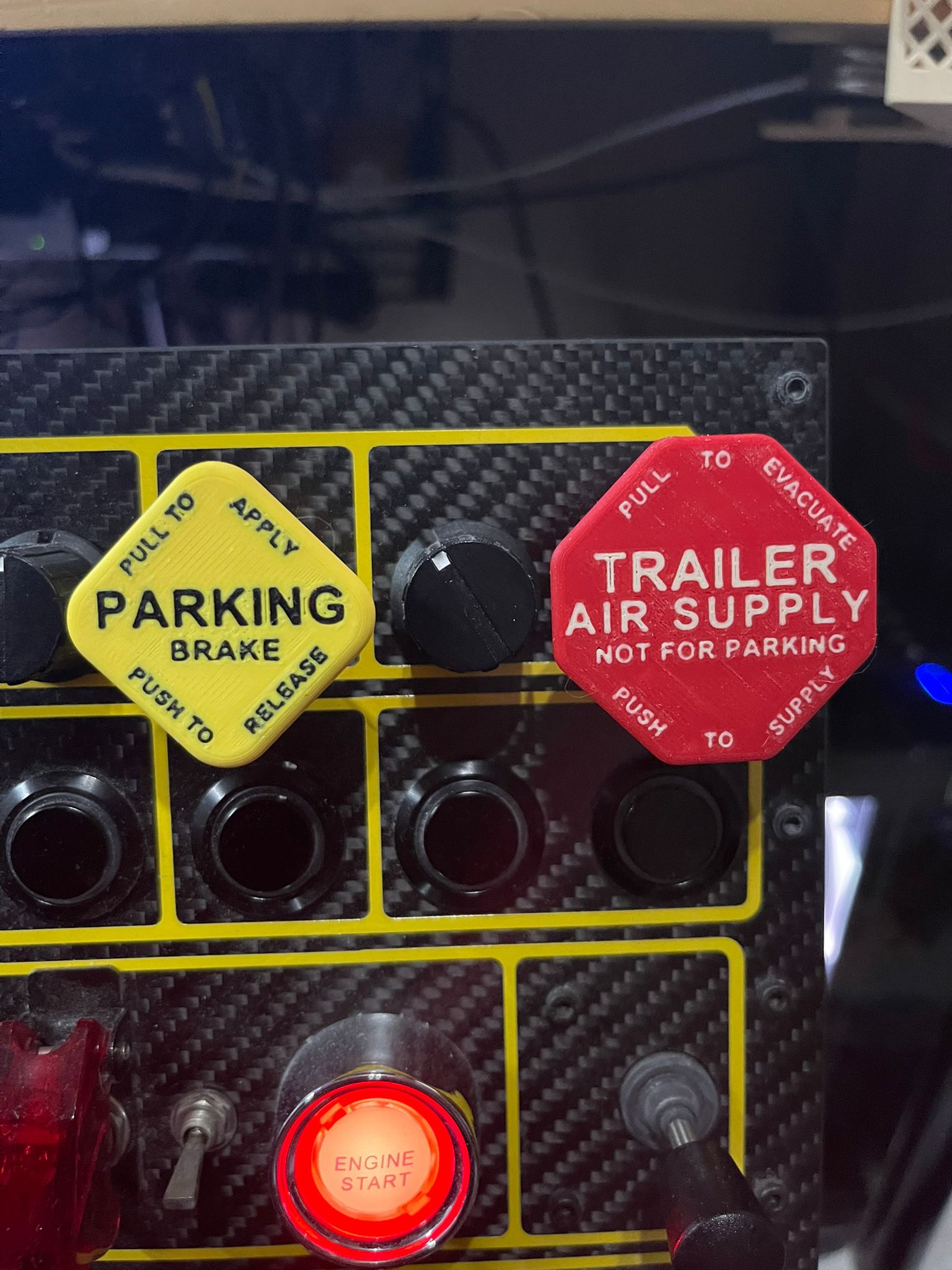 ETS2/ATS Truck & Trailer Park Brake Knobs