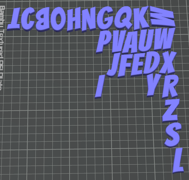 Bangers Font Alphabet — Full A-Z 3D Printable Letters (STL)