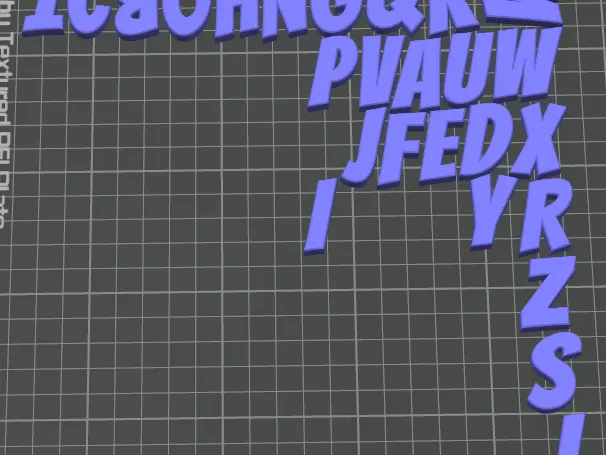 Bangers Font Alphabet — Full A-Z 3D Printable Letters (STL)