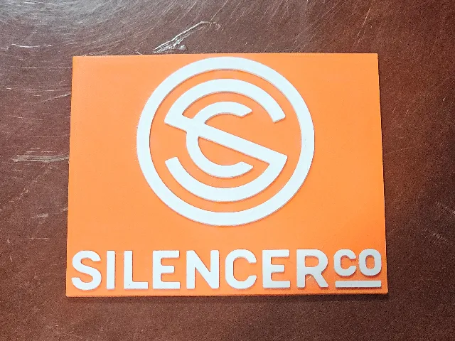 Silencer Co Suppressors 3D Logo 2A Wall Art Plaque