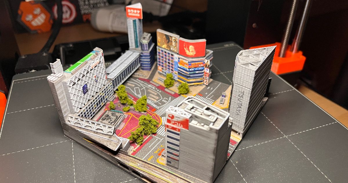 彫刻・オブジェ [SHIBUYA_029] Shibuya Crossing - Tokyo, Japan by MiniWorld3D | Download STL