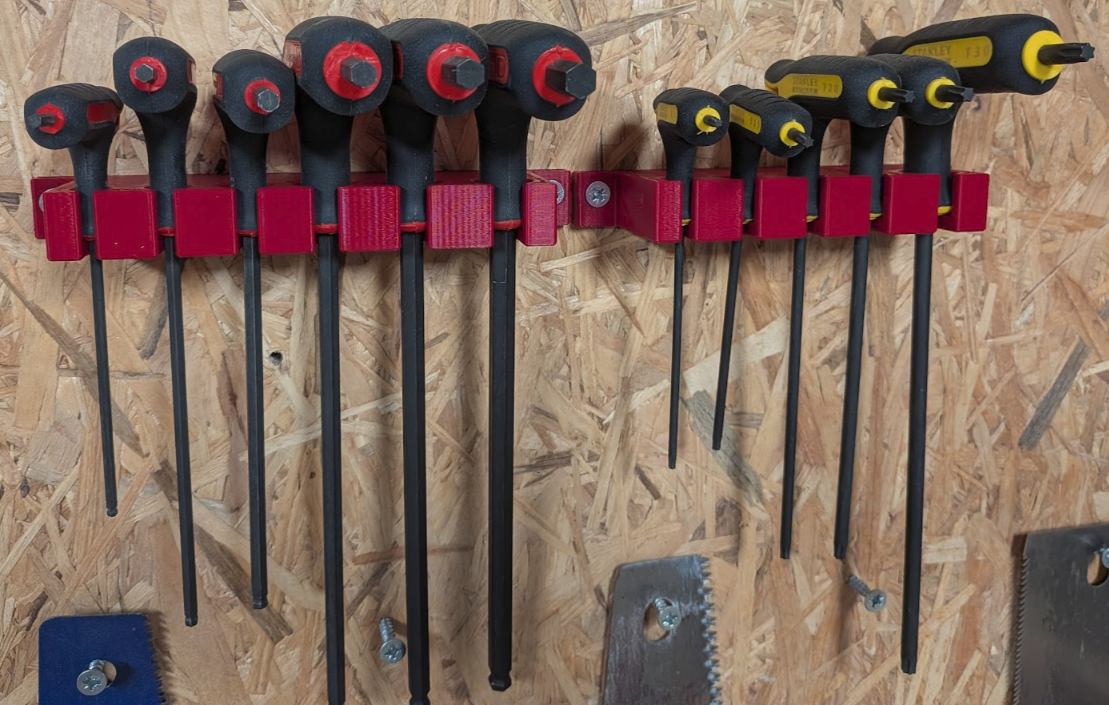 Supports for Facom allen and torx set