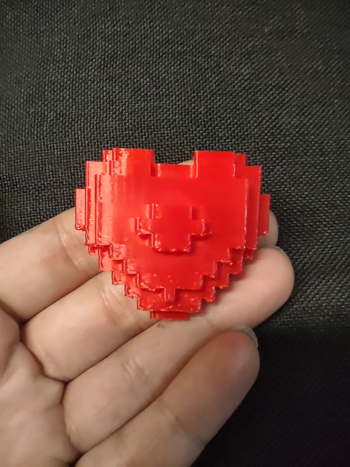 16-Bit Pixel Heart – Chunky Retro Blocky Valentine Gift