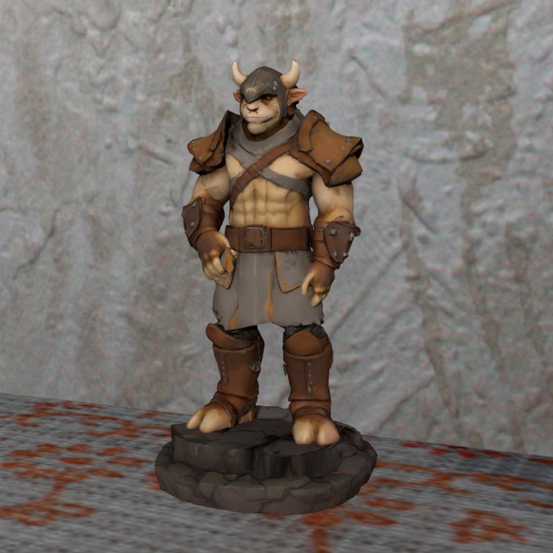 ttrpg creture Guard FDM nosupport Easyprint