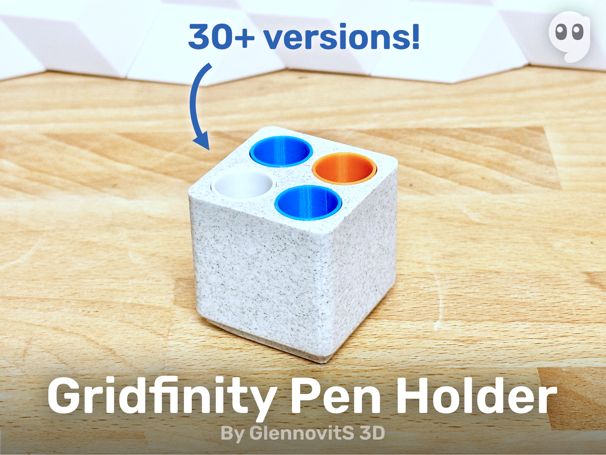 Gridfinity Pen Holder - Clean stand, ready to use