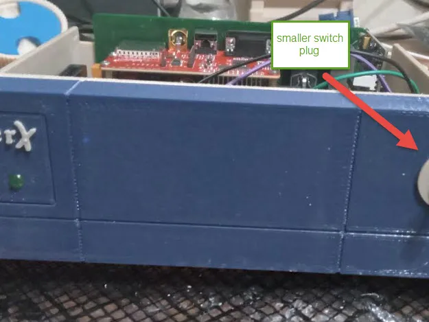 Amiga style case - smaller switch plug