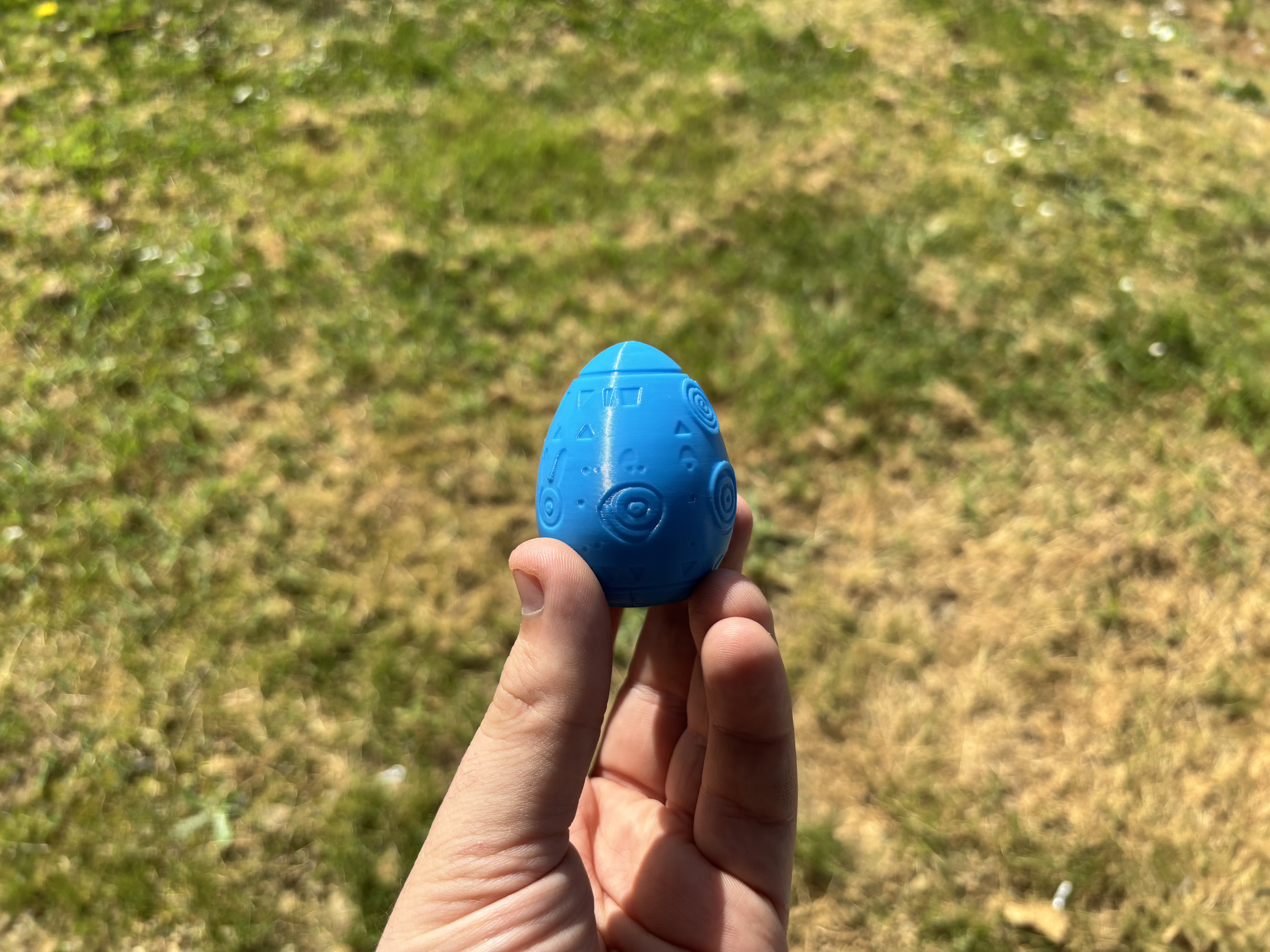 Miniatura 3 do modelo 3D Support-Free Easter Egg - Decorative Geometric Patterns