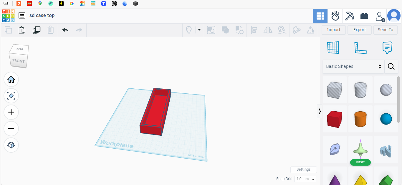 SD Case for SDmini and Adapter