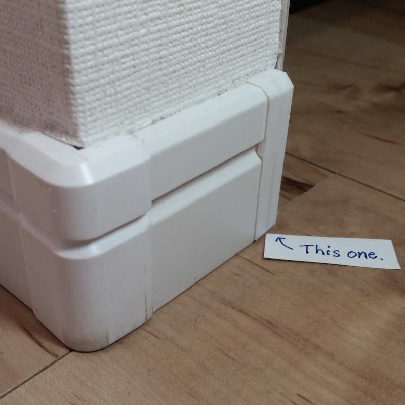Baseboard End with FreeCAD Source （巾木の終端）