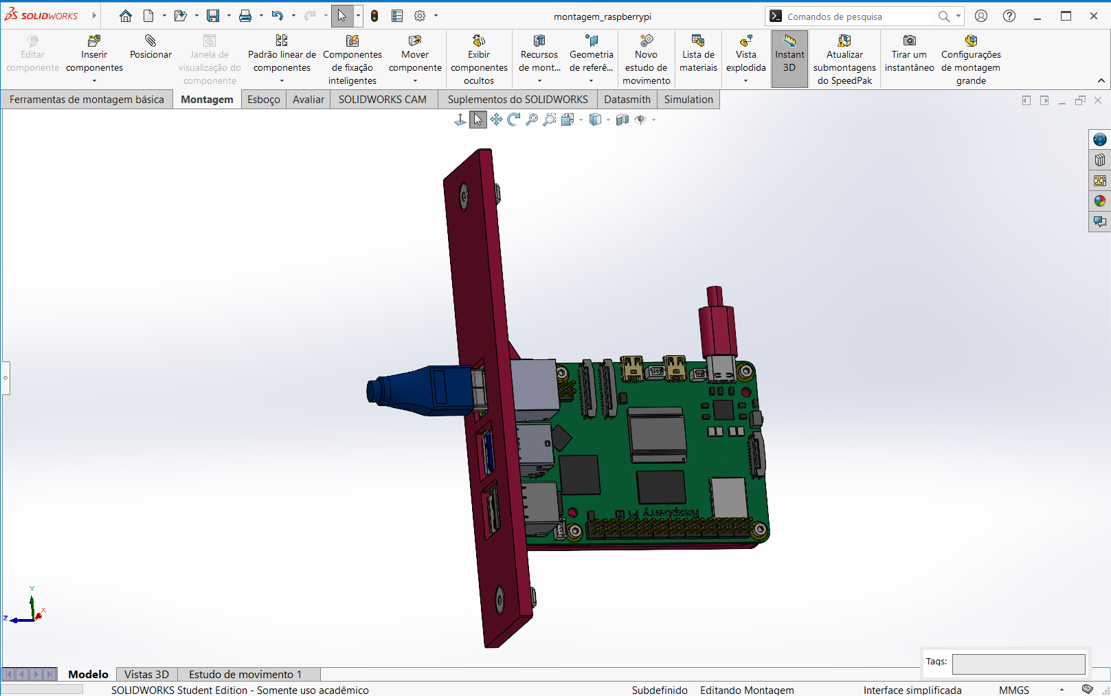 Miniatura 2 do modelo 3D cluster raspberry pi case