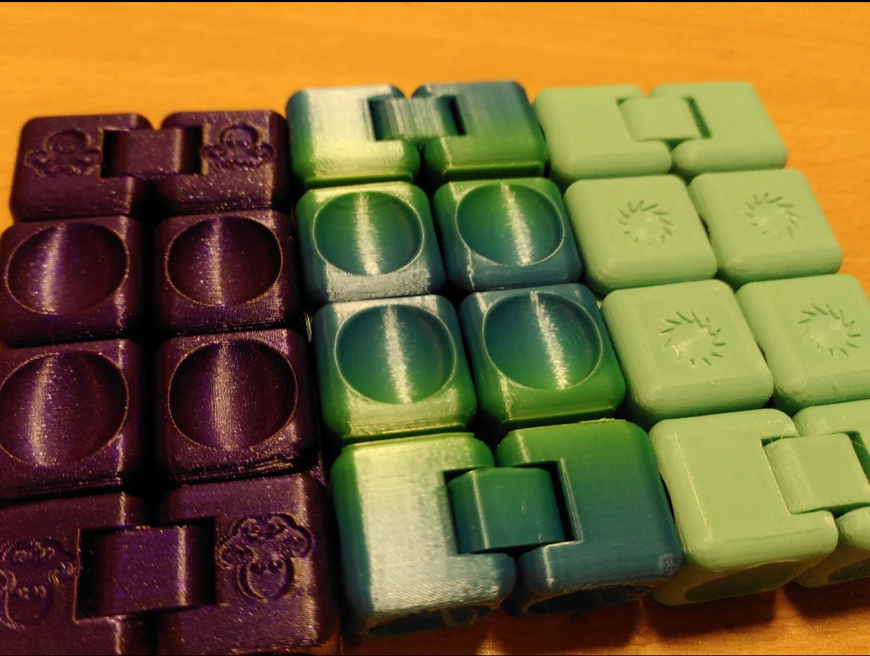 Infinity Cube with finger indents