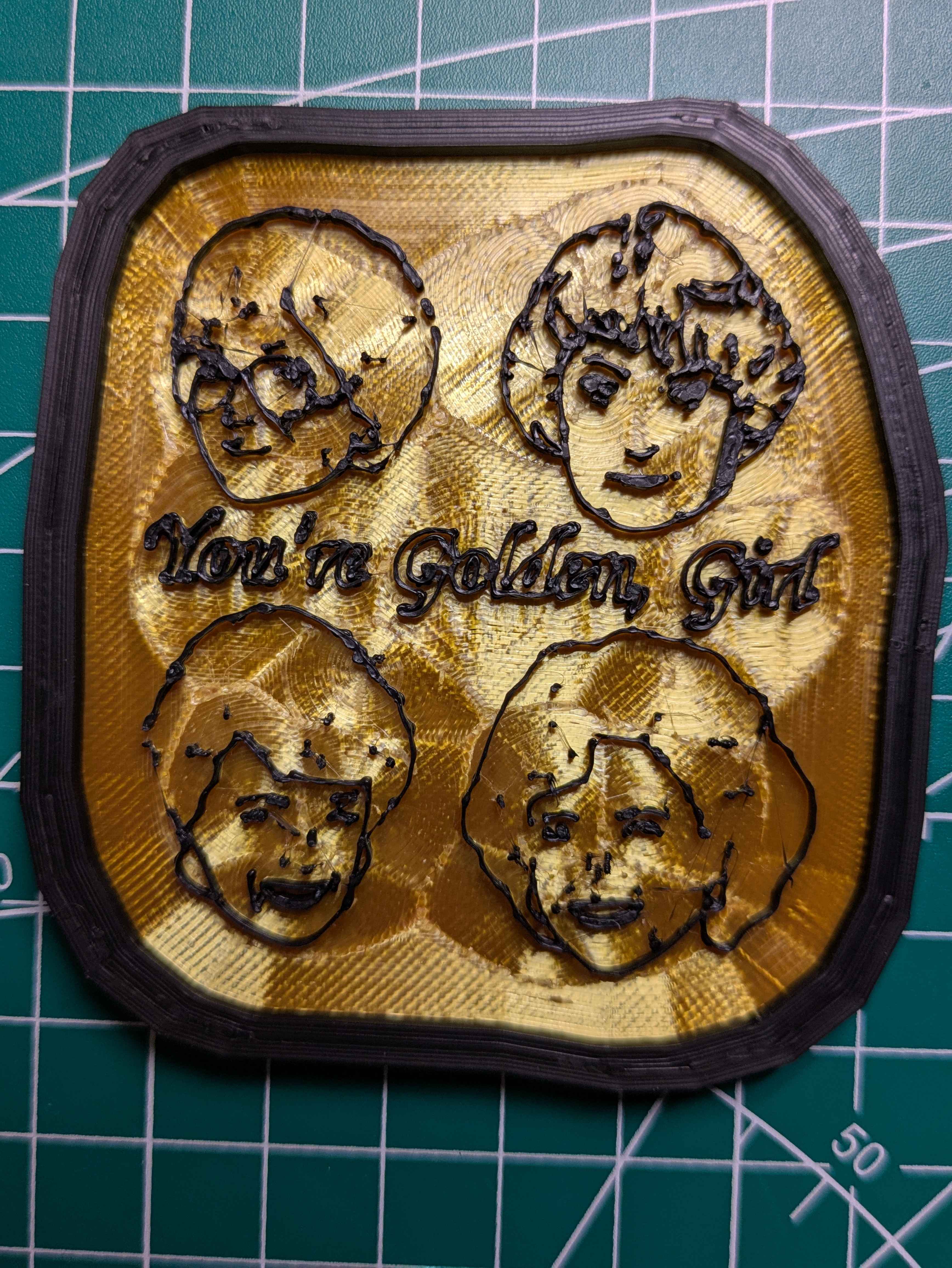 "You're Golden, Girl" Gold Girls Magnet v1