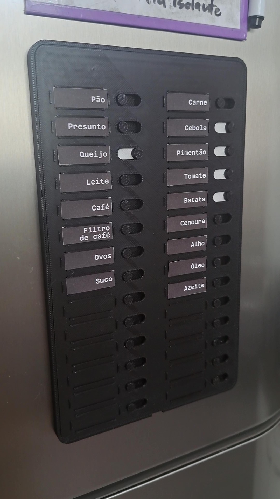 Grocery list - customizable