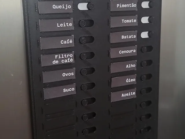Grocery list - customizable