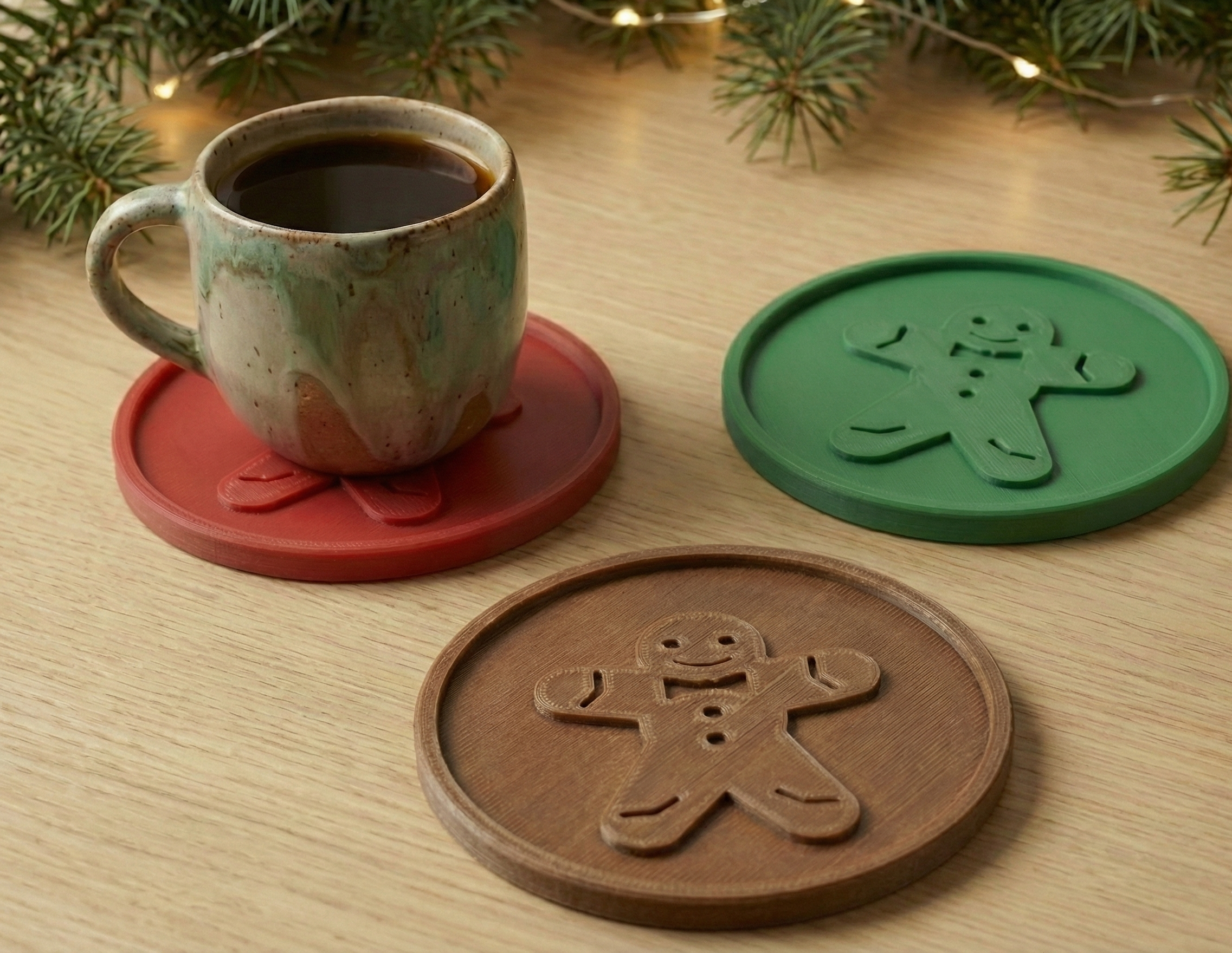 Gingerbread Man Coaster - Festive Decor