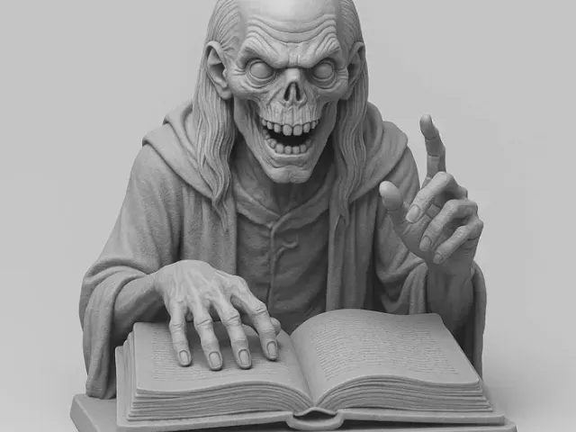 Crypt Keeper Storyteller Statue