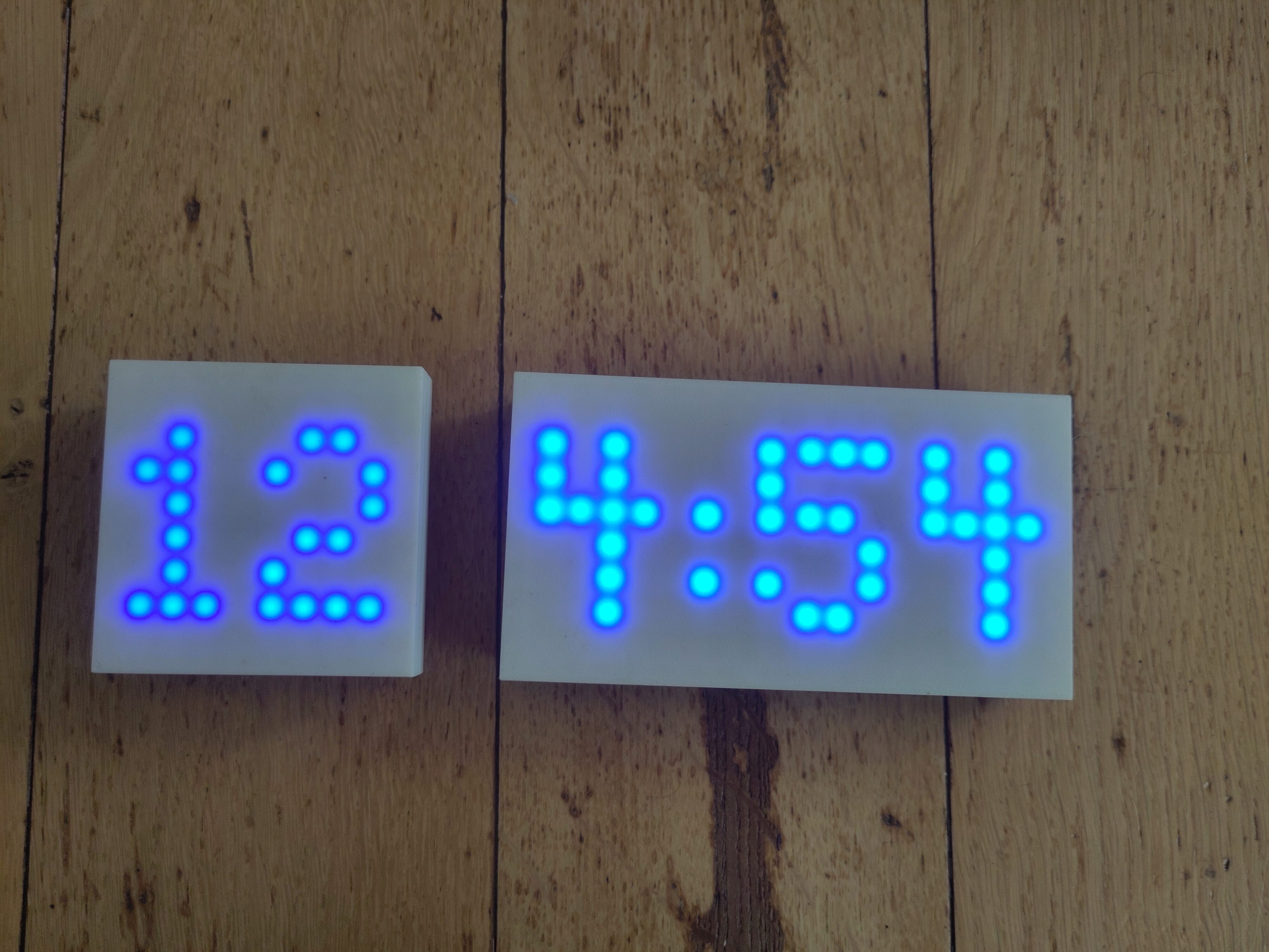 LED array digital counter/timer - 2 or 3 digits with simple reset on push [Onshape]