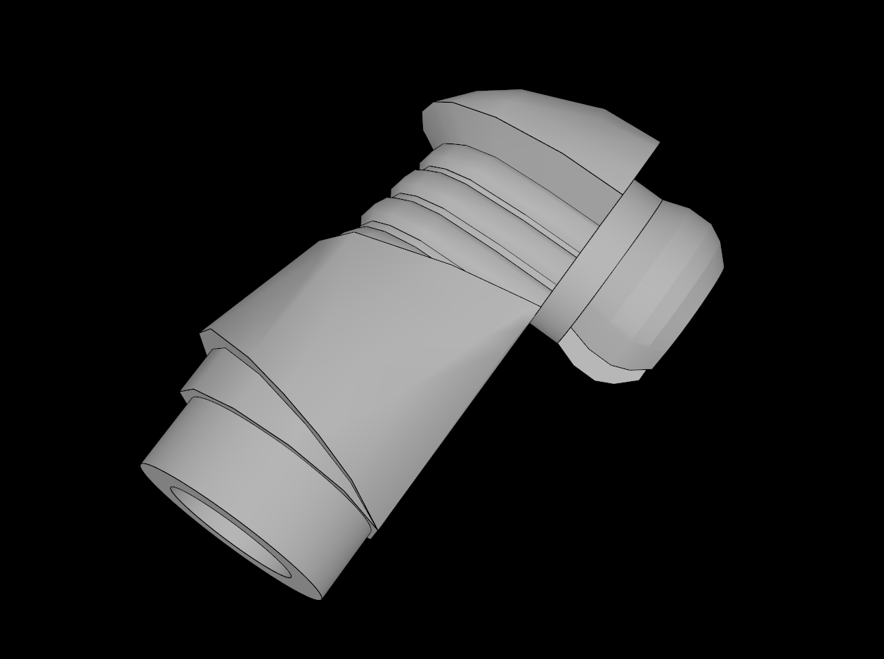Lego Compatible (62691.dat) Minifig Arm Robot with Hollow Stud