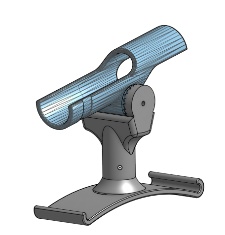 Float tube rod holder / Soporte caña pato