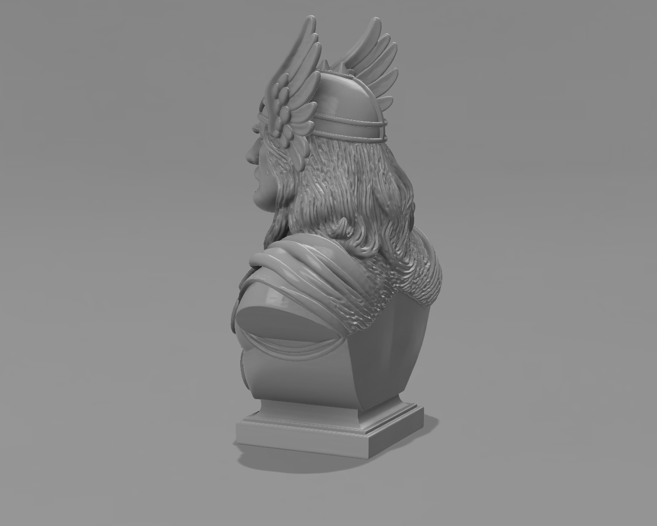 Miniatura 3 do modelo 3D Thor-Inspired Warrior Bust