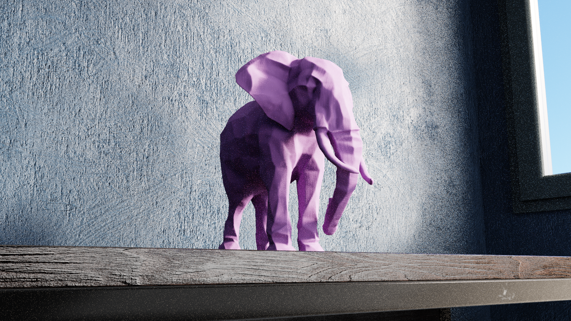 Low Poly Elephant — miniatura 2