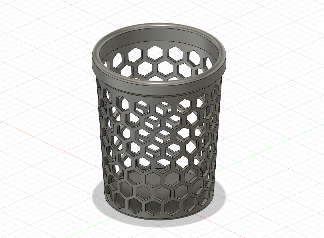 Miniatura 2 do modelo 3D Parametric round basket