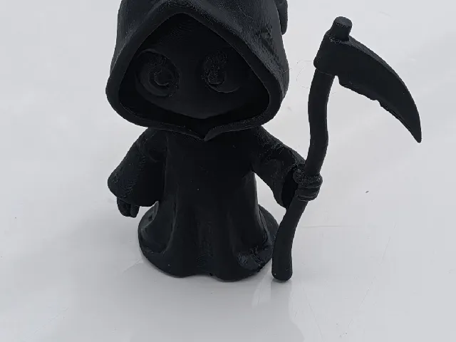 Cute Chibi-Style Grim Reaper Halloween Figure