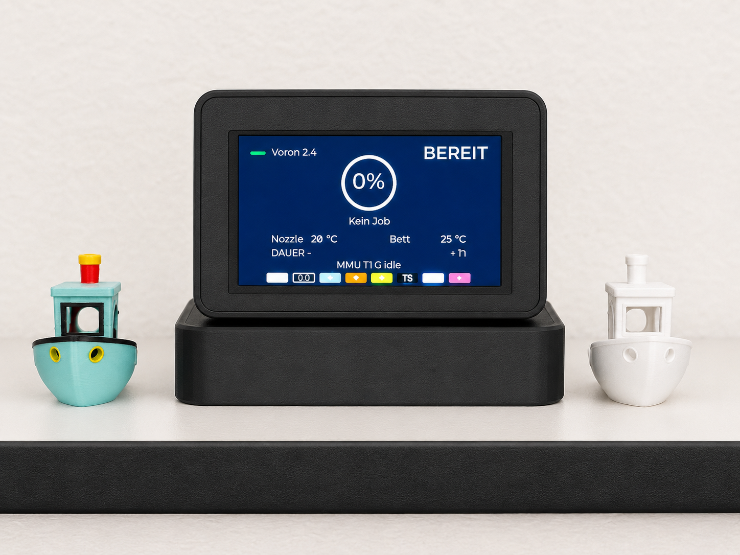 ESP32-S3 Klipper Dashboard Case with Weather, Crypto & Moonraker