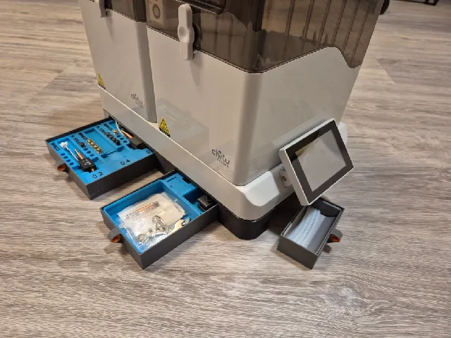 Chitu FilaPartner E1 Stand / Riser with Gridfinity Drawers