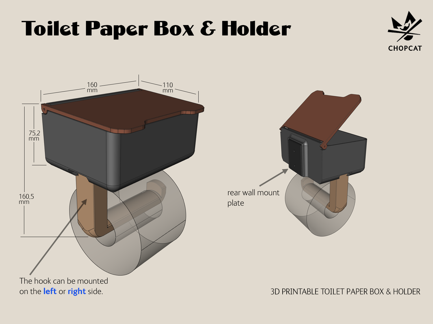 Toilet Paper Box & Holder