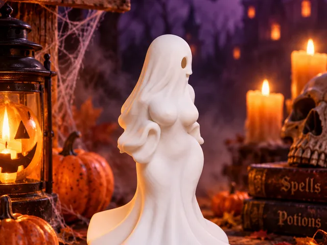 Halloween Pin-up Geist – Elegante Gruseldeko