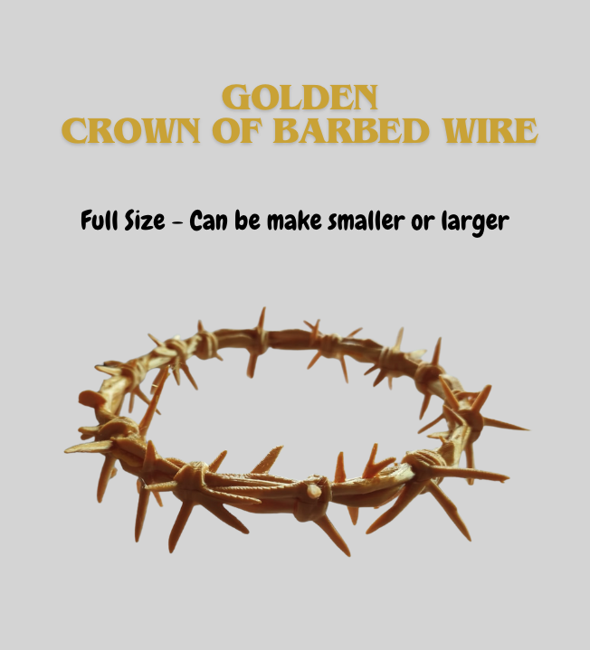 Golden Crown of Barbed Wired - Full Size