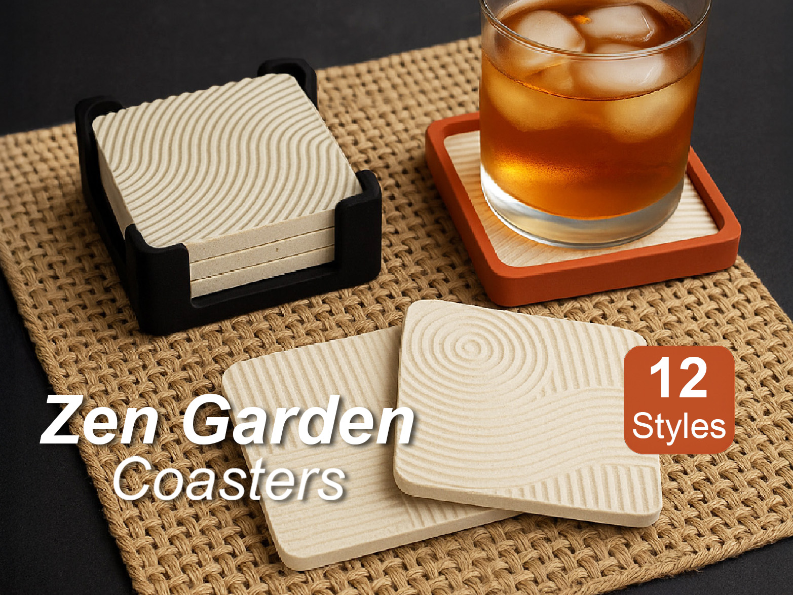 Zen Garden Coasters - 12 Styles
